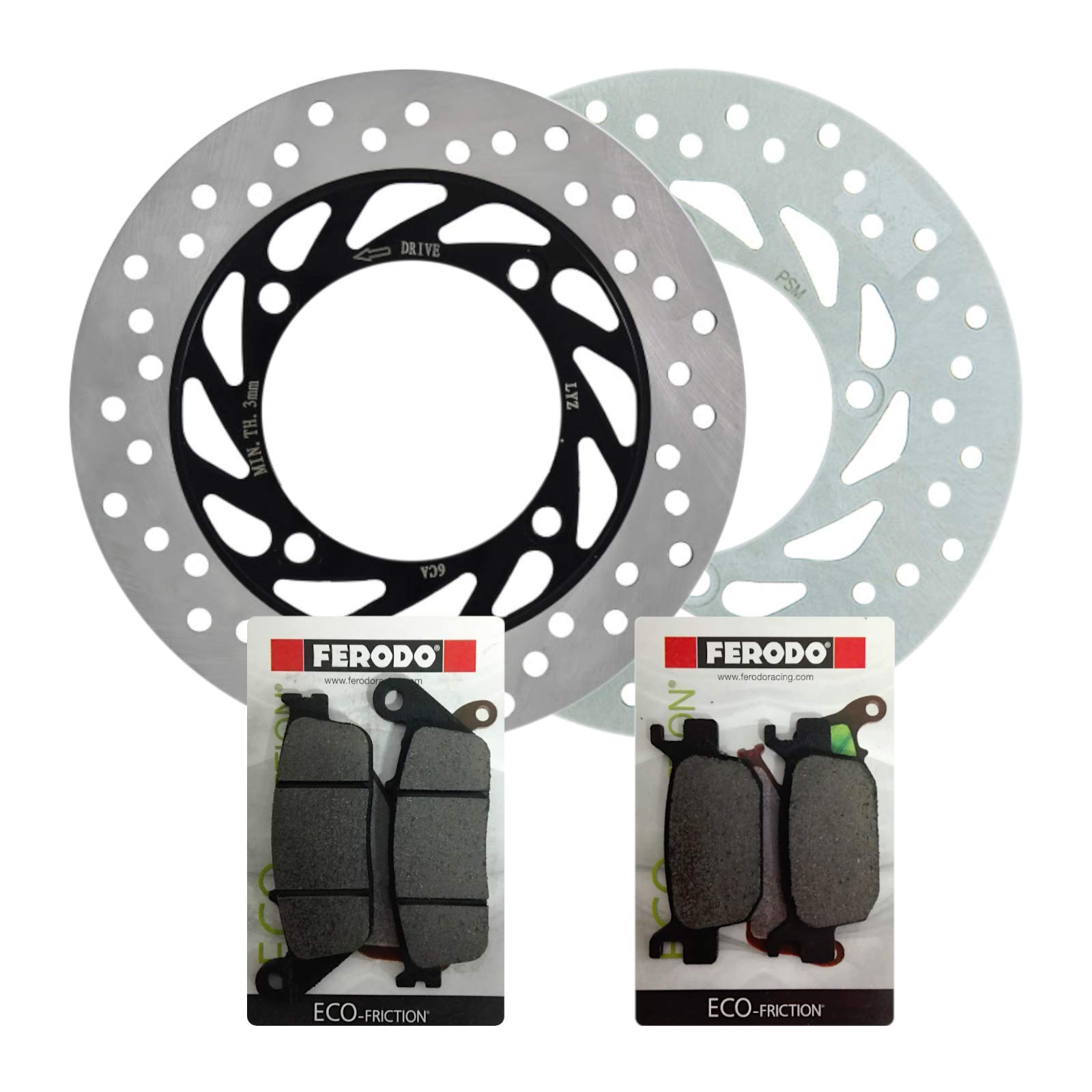Kit freno anteriore posteriore dischi RMS pastiglie SH 125/150 IE
