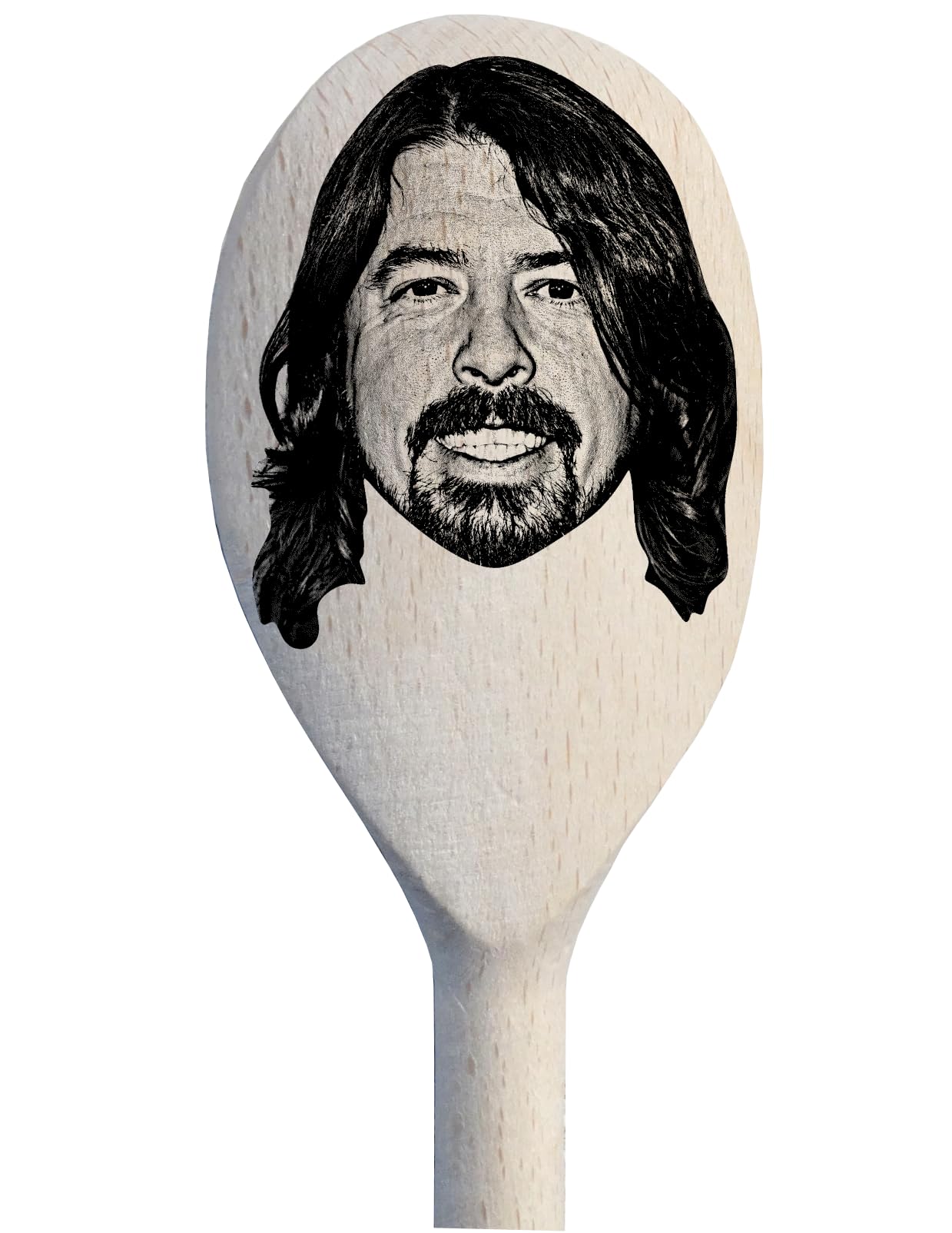 David Grohl Merch Gift Idea Image On A Wooden Spoon-Novelty Memorabilia Birthday