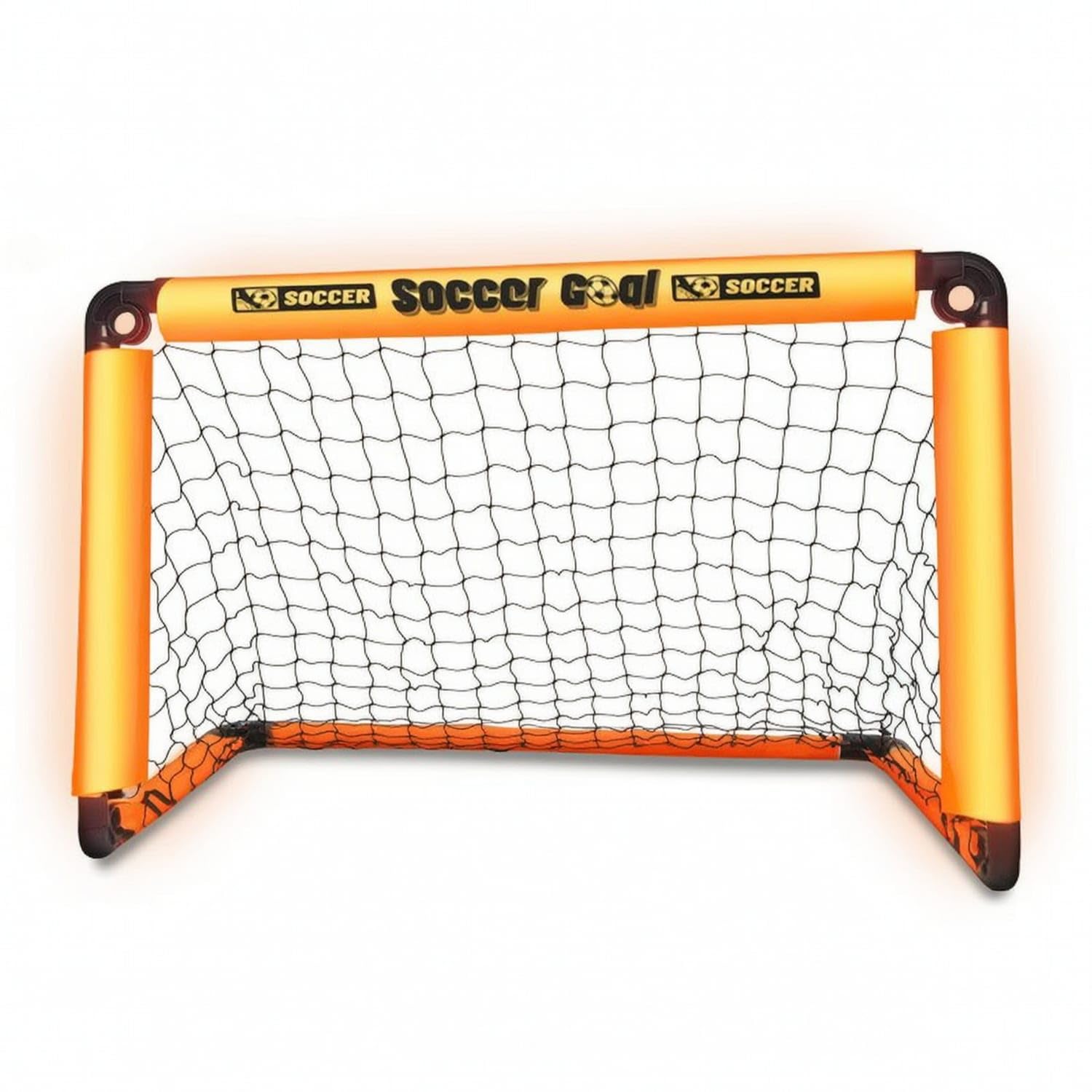Compact Foldable Soccer Goal Lightweight Portable Soccer Goal Quick Setup Sports Equipment Tooltool-Less for Children, Adolescent, Training, Backyard, Outdoor, Indoor, Orange, M-image-24