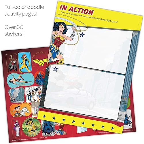 Miniatura 3 de Wonder Woman Colorear y Actividad Super Set ~ 2 Libros de Mujer Maravilla con pegatinas y mucho más!
