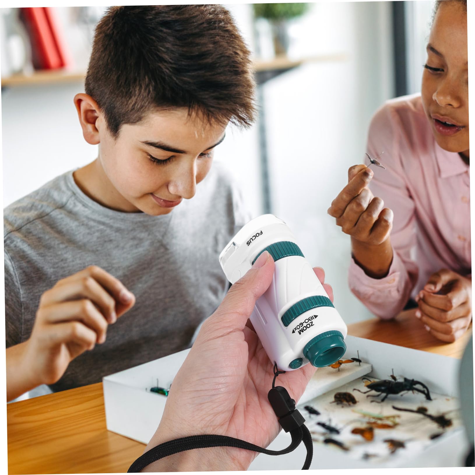 KOMBIUDA 1 Set Microscope for Portable Biology Magnifier for Science Experiments Magnification Safe and Lightweight Laboratory Accessory for for Classroom and Home Use