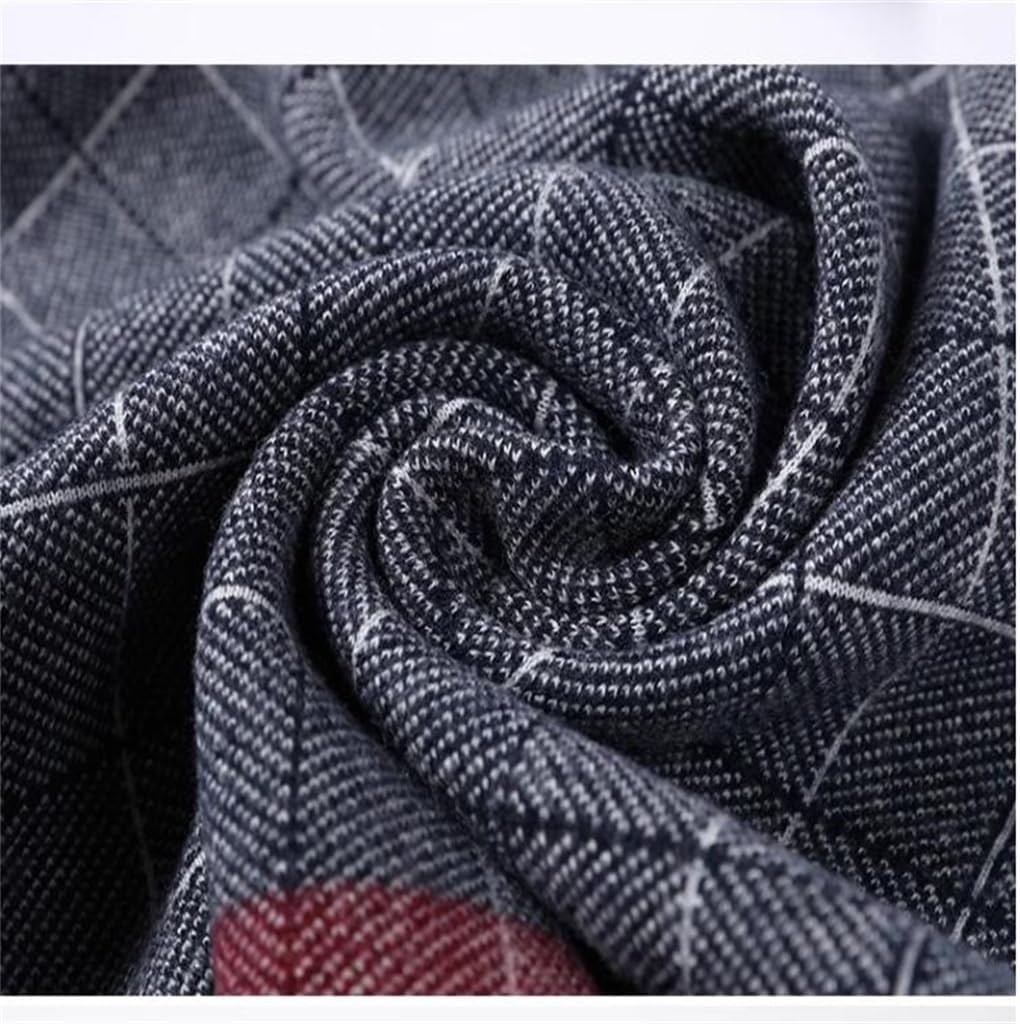 Wool Plaid Scarf For Business Men, Thickened And Warm, Versatile For As A Gift