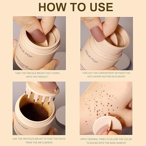 Miniatura 7 de Pluma de sello de pecas  Pluma de pecas líquida  Pluma de pecas  Pluma de pecas  Impermeable de larga duración Sello de maquillaje de pecas falsas