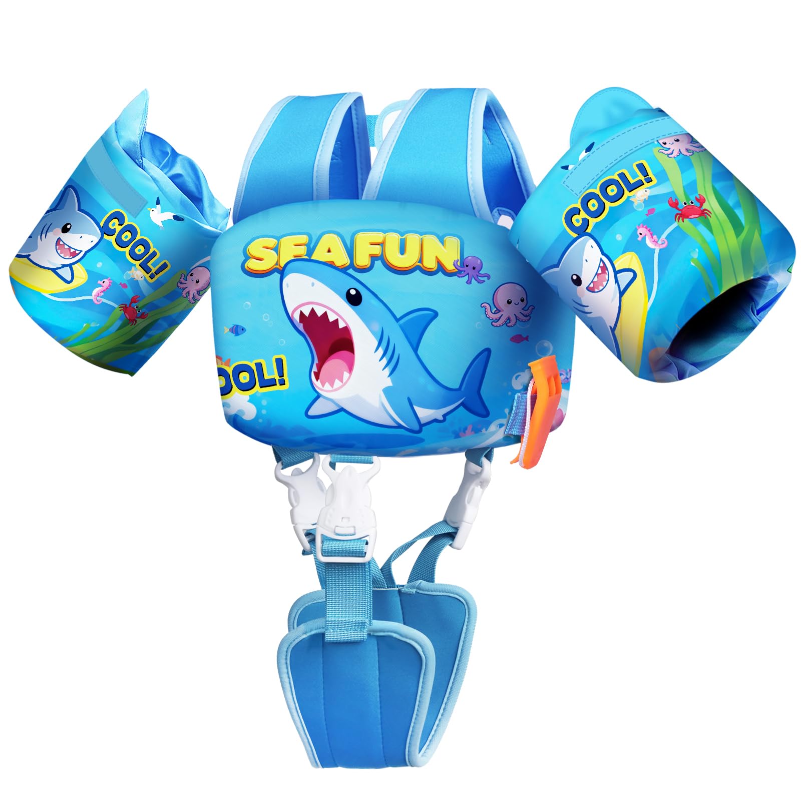 Photo 1 of ReePlan Toddler Swim Vest with Arm Floaties