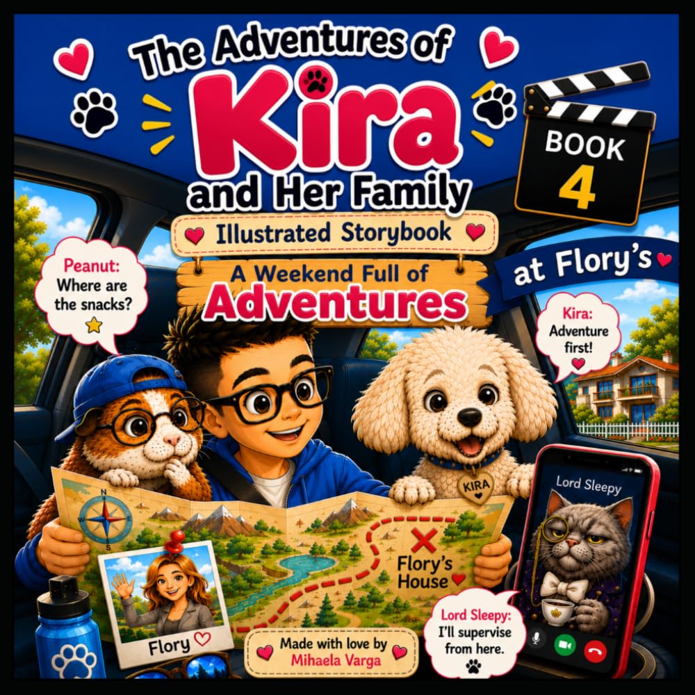 The Adventures of Kira and Her Family, Book 4: A Weekend Full of Adventures at Flory's: Illustrated Story Book