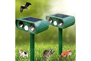 2 Pack 2024 Solar Cat Repellent Outdoor