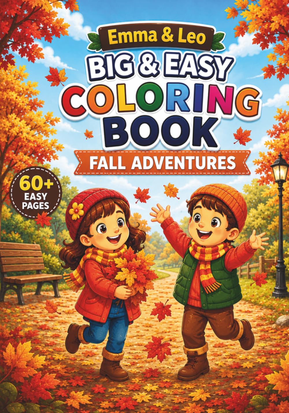 Emma & Leo – Fall Adventures: A Cozy Fall Coloring Book with Positive Stories for Kids Ages 4 -10 - Seasonal Adventures – Book 4 (Emma & Leo – Seasonal Adventures)