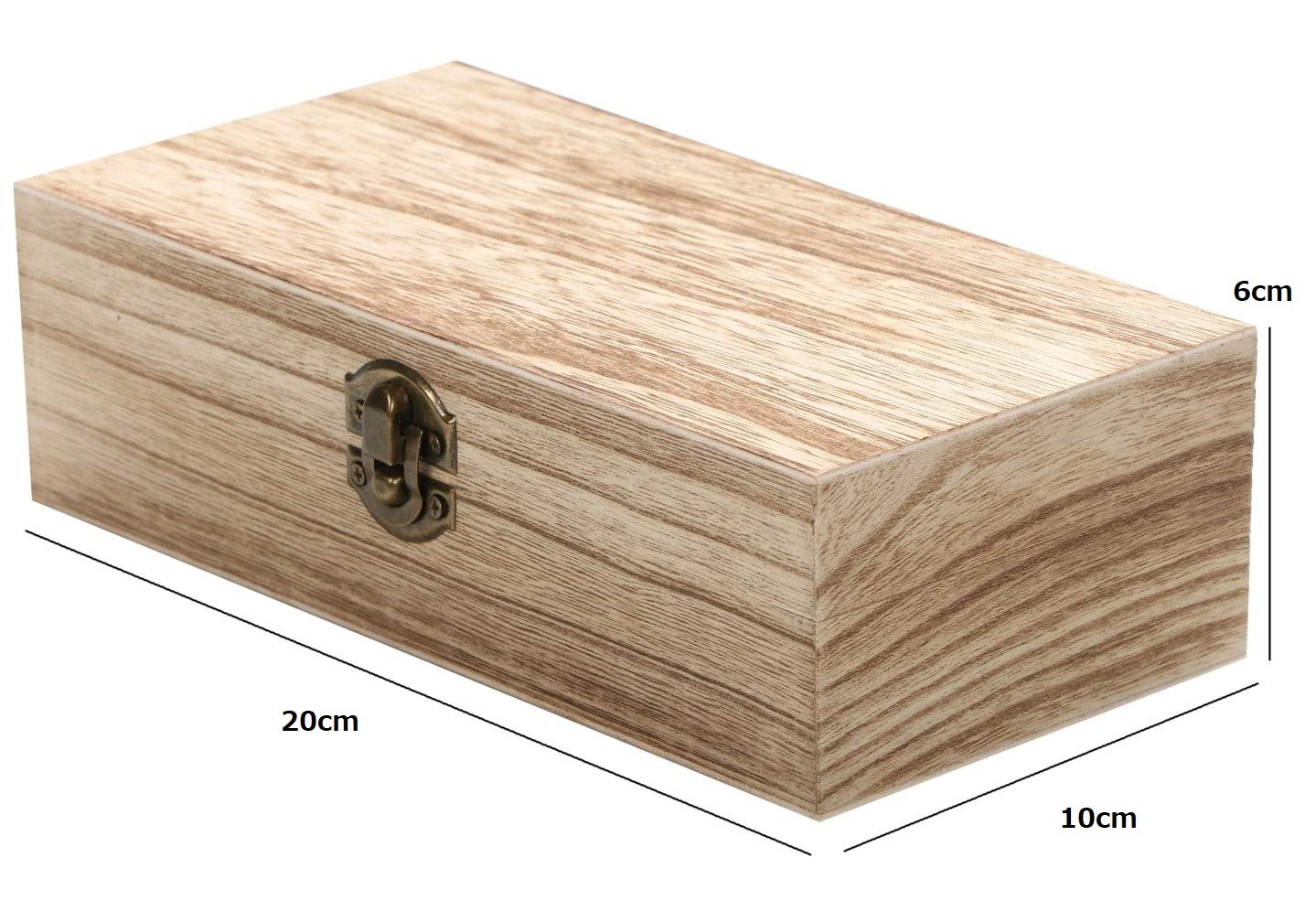 Amazon｜r_planning レトロ 焦がし加工 木箱 ボックス 小物入れ 20cm