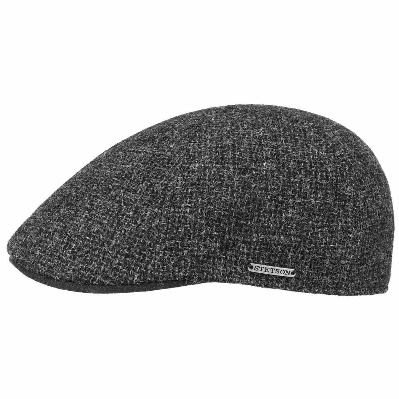 Stetson Gorra Plana de Lana Texas Classic con Forro de Algodón Visera Hombre Otoño Invierno
