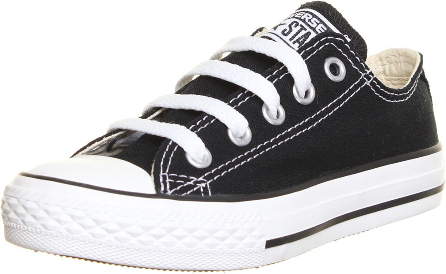 Converse Boys Infants' Chuck Taylor All Star Low Top Slip On Sneaker, Black, 8 M US Big Kid