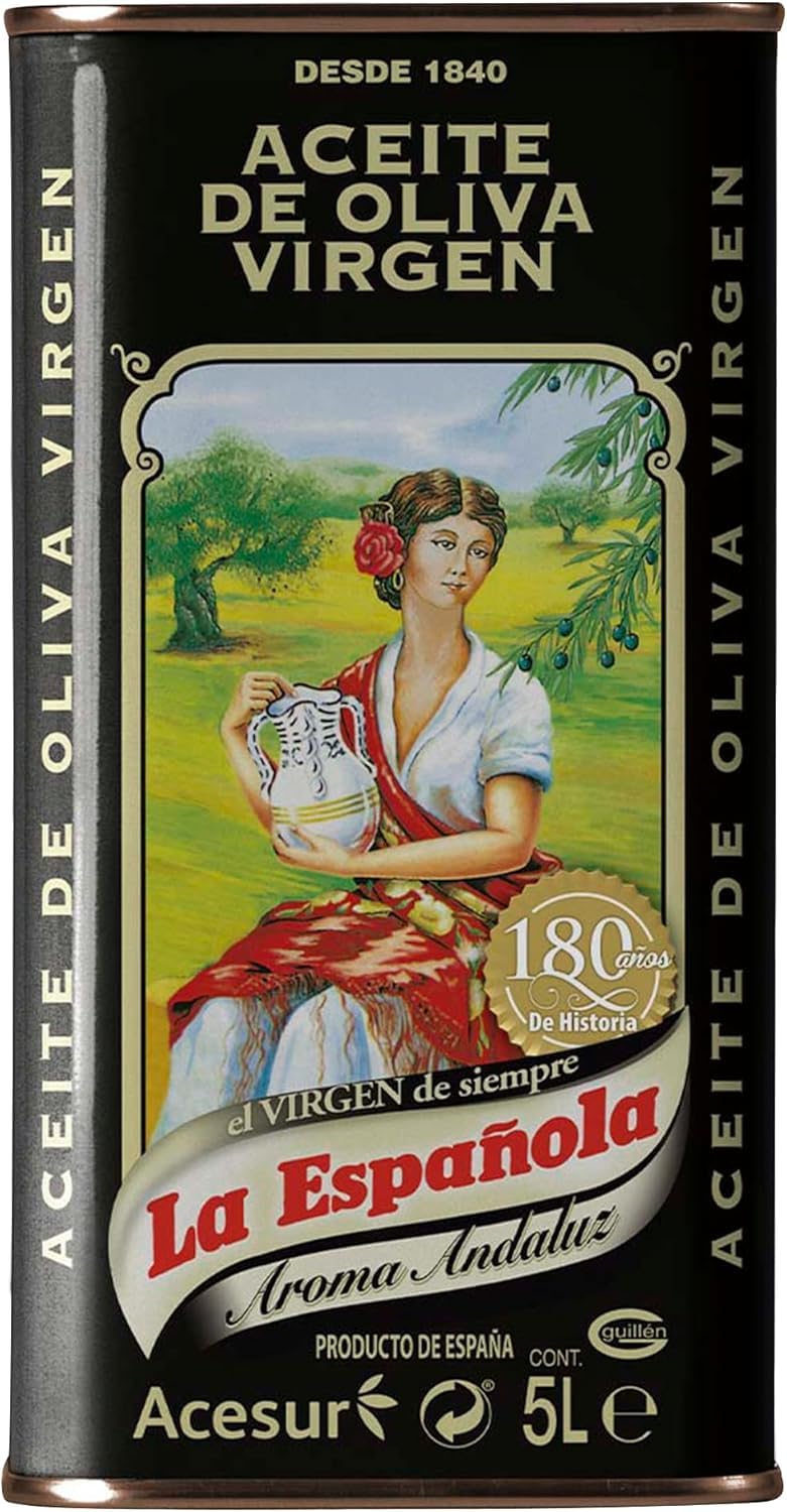 LA ESPAÑOLA - Aceite de Oliva Virgen, Aroma Andaluz. Lata 5 l