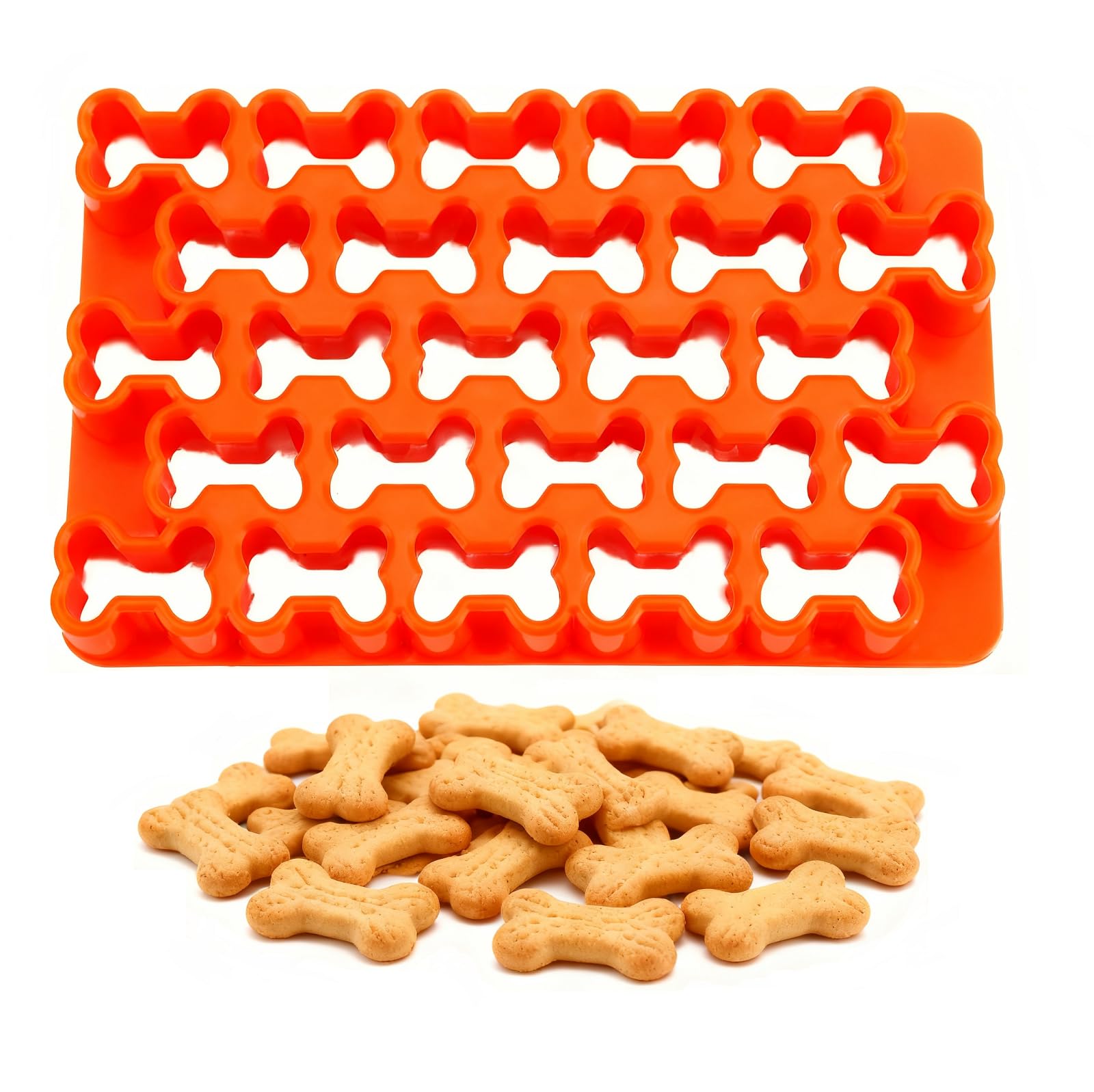 Emporte-pièce os de chien antiadhésif à 25 cavités pour réussir vos minis biscuits canins