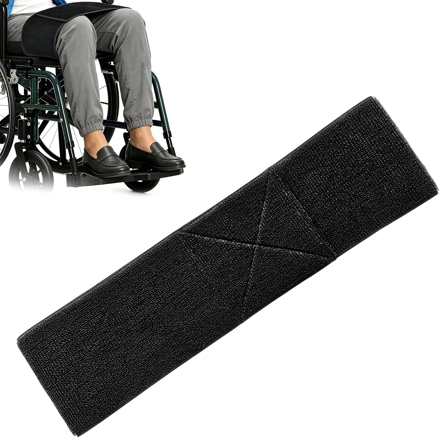 Wheelchair Thigh Leg Strap Wide Elastic for Keeping Legs Together Users (1)