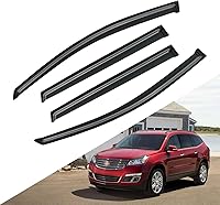 Vista 39 de Visera de ventana para Chevy Silverado 1500/GMC Sierra 1500/Avalanche/Suburban Crew Cab 2007-2013, protectores de lluvia, deflector de ventilación