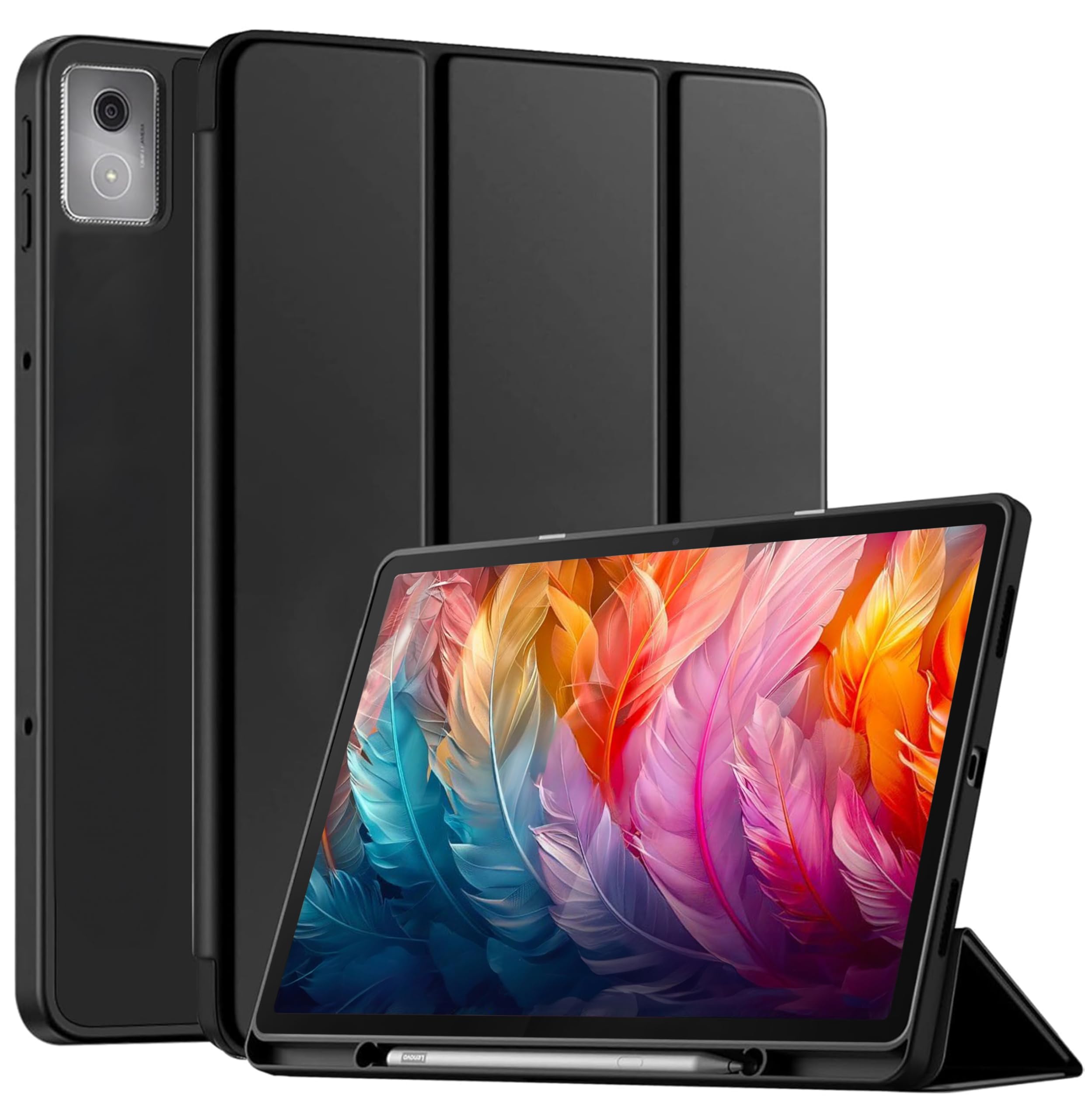 【2025年製／カバー付】Lenovo Idea Tab Pro 12.7インチ TGK Case for Lenovo Idea Tab Pro 12.7 Inch 2025 TB-373FU TB-375FC