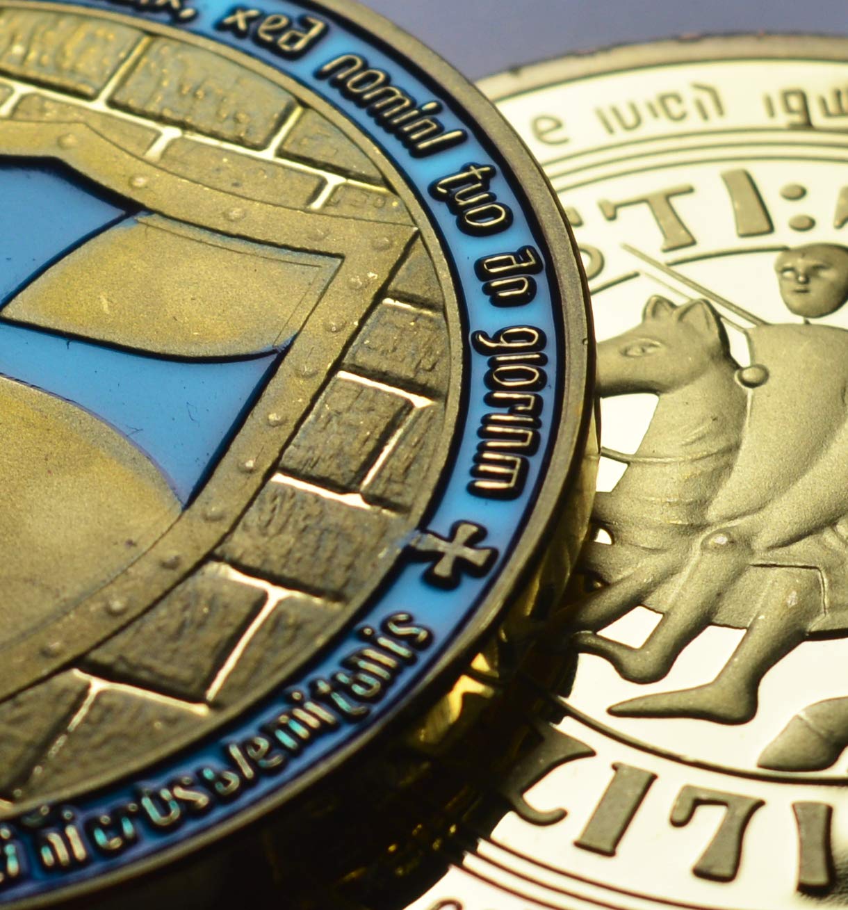 Knights Templar Cross Pattée Round Masonic Pin Badge - Foto 6