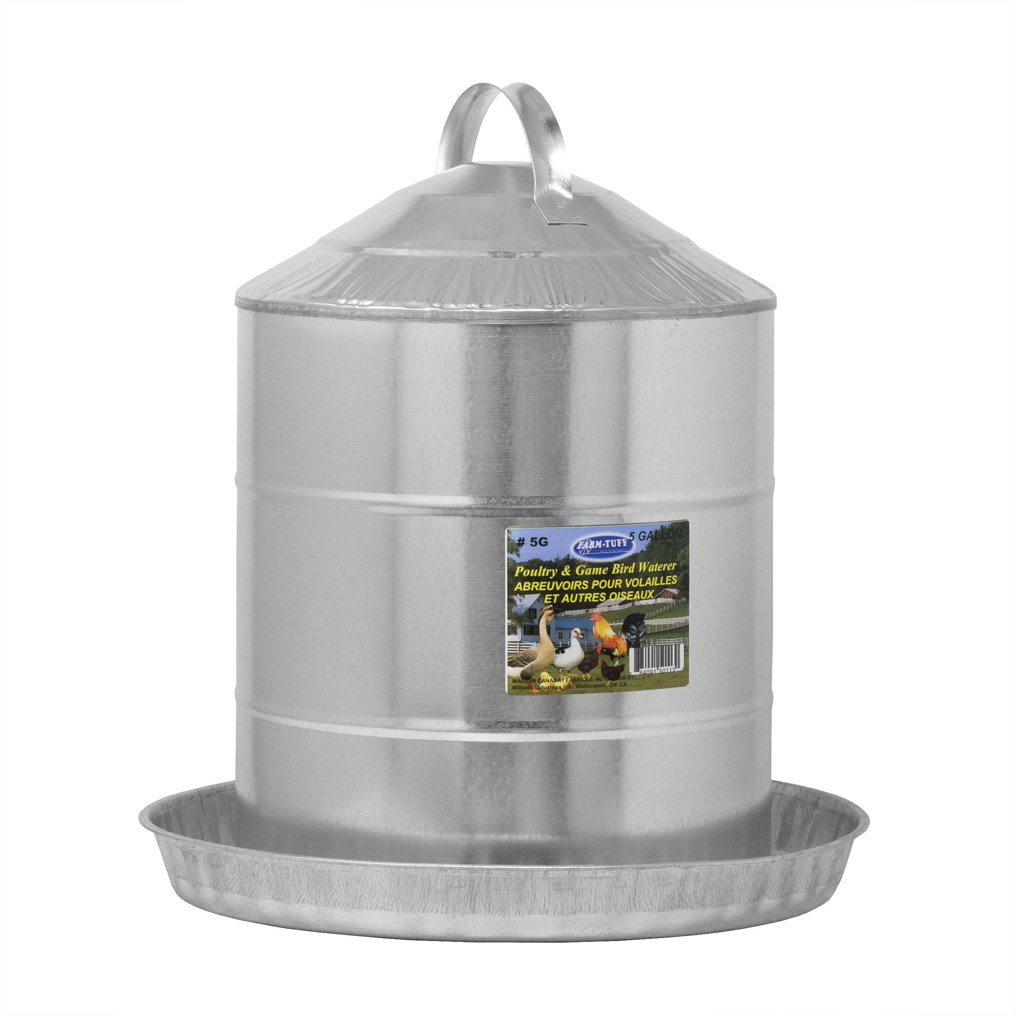FARM-TUFF Galvanized Poultry Waterer