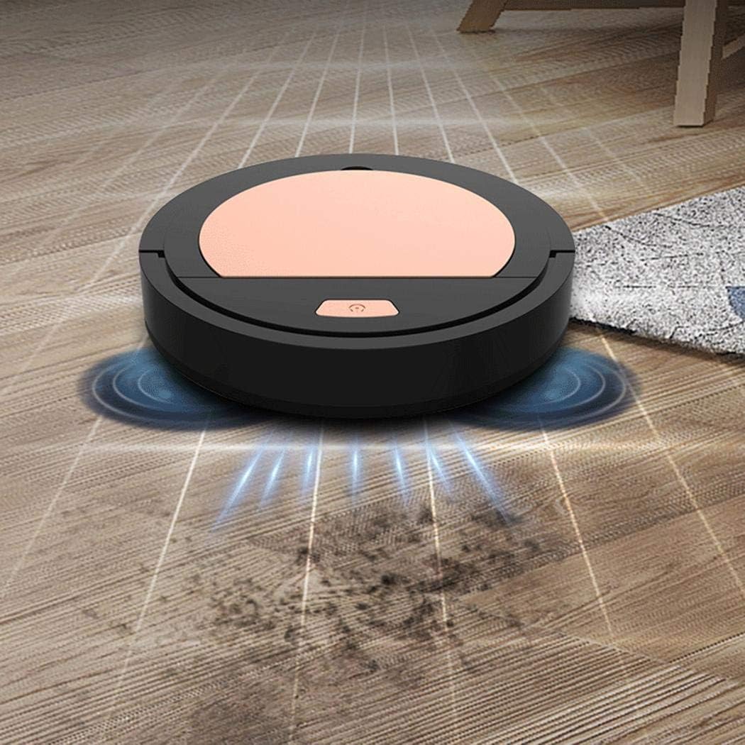 Rechargeable Smart Robot Vacuum Cleaner Automatic Sweeping Mopping Machine Robotic Vacuums (Black1)