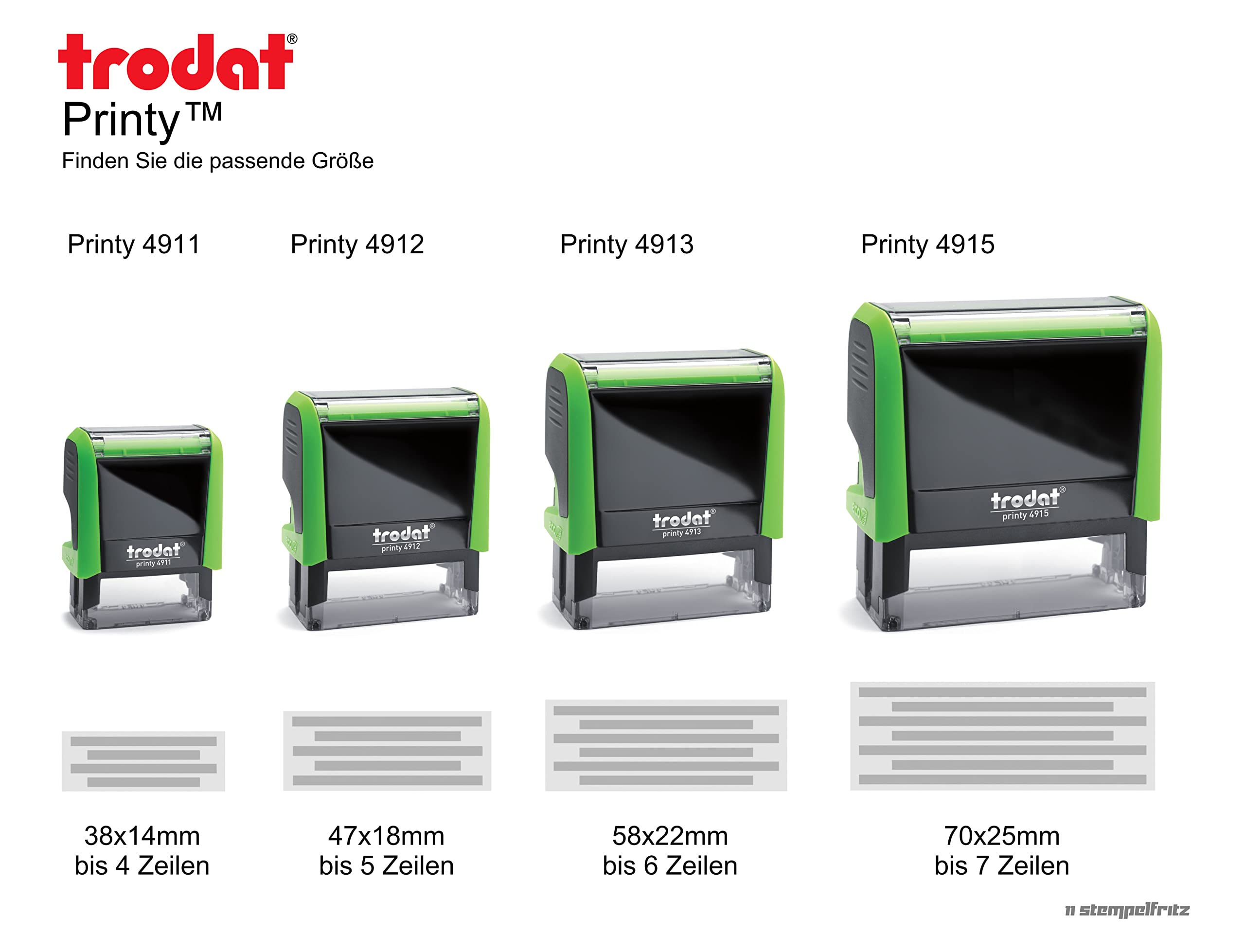 Stempel Trodat Printy 4911 - 38x14mm bei Büromaterial