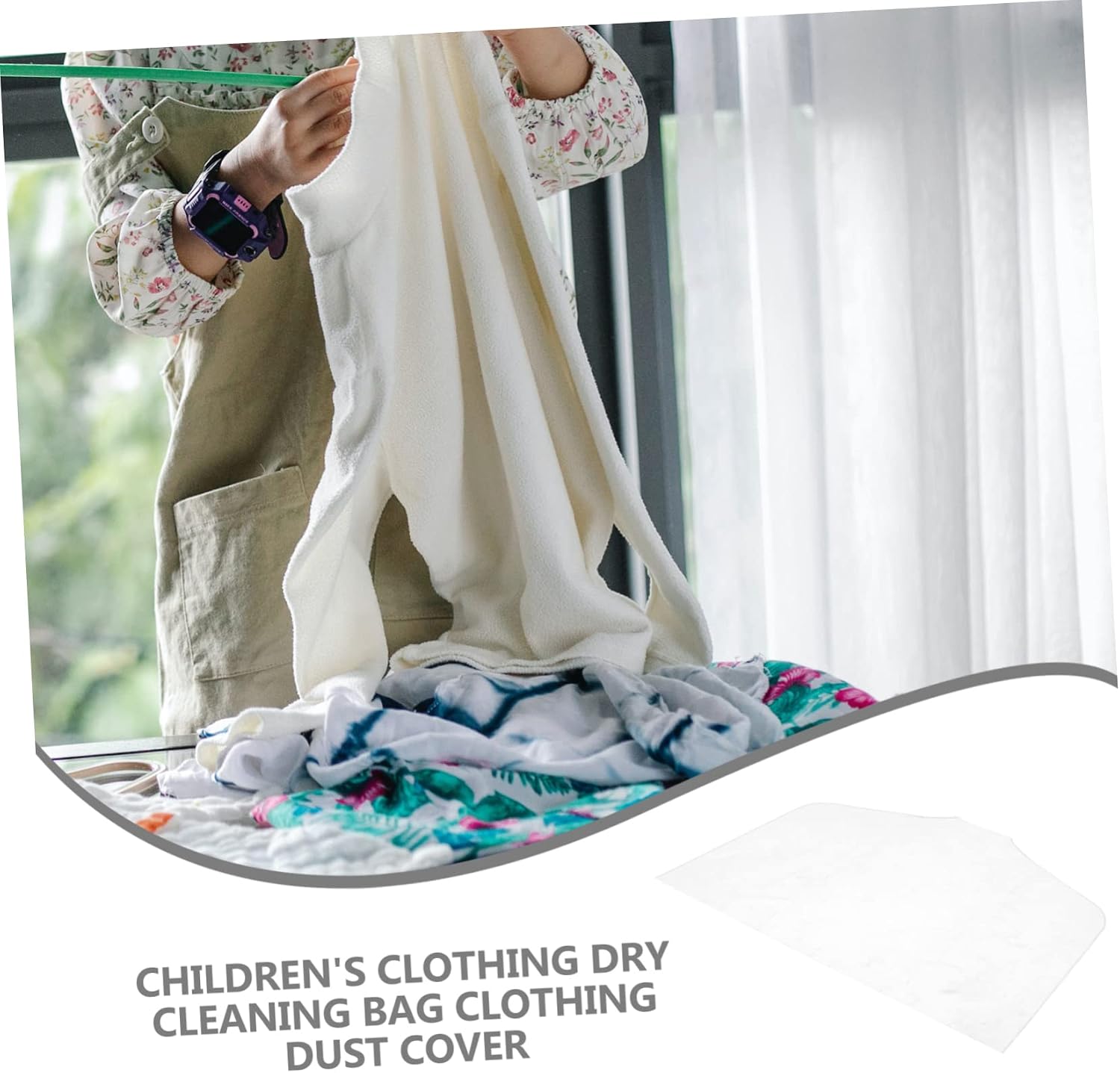 20Pcs Clothing Dry Cleaning Bags Hanging Covers for Clothes Storage Reusable Dust Protectors for Home Laundry Clothing Store Use
