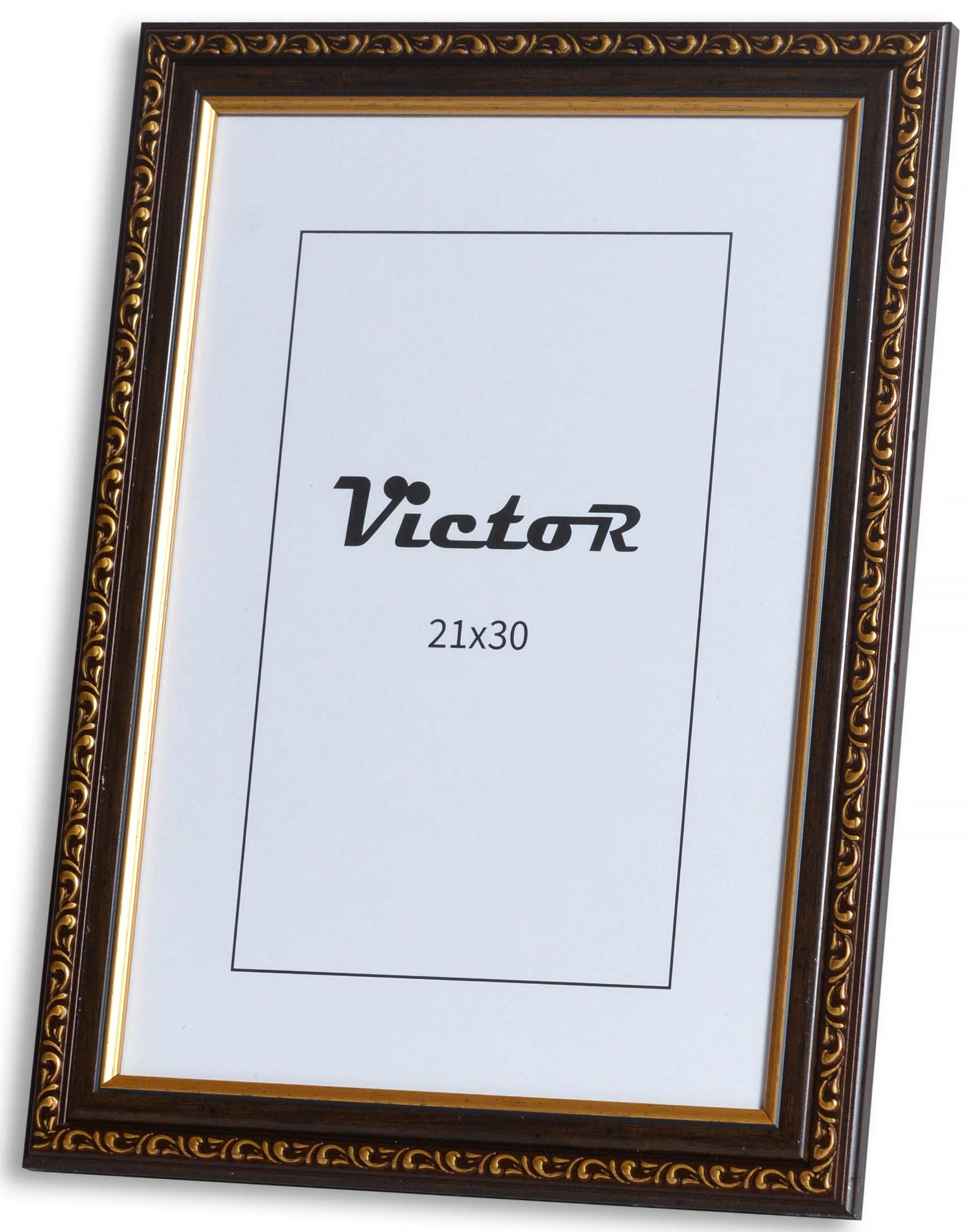 Victor Antiek - Artistieke Fotolijst Chagall in Zwart Goud - 13x18 cm Decoratief Vintage - Geschikt voor Certificaten
