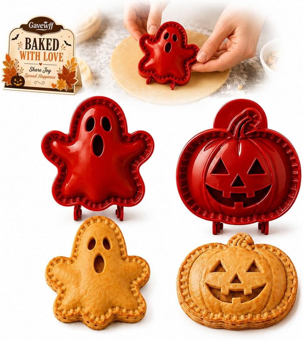 Handheld Pie Mold Mini Apple Pie Molds for Baking Halloween Press