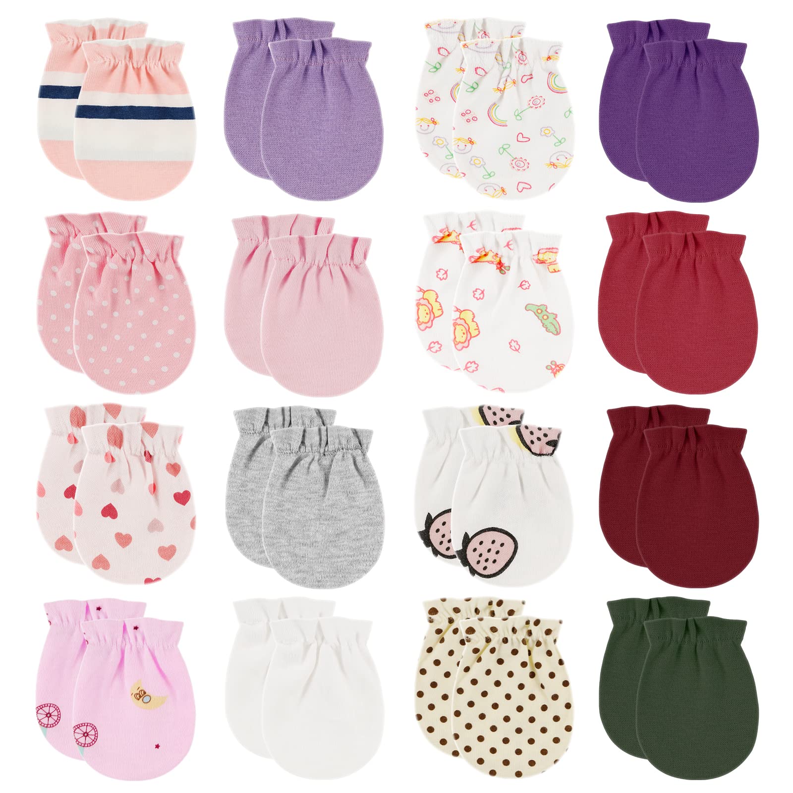 ONESINGBaby Mittens - Newborn Mittens No Scratch 0-6 Months Warm for Newborn Baby Boys & Girls