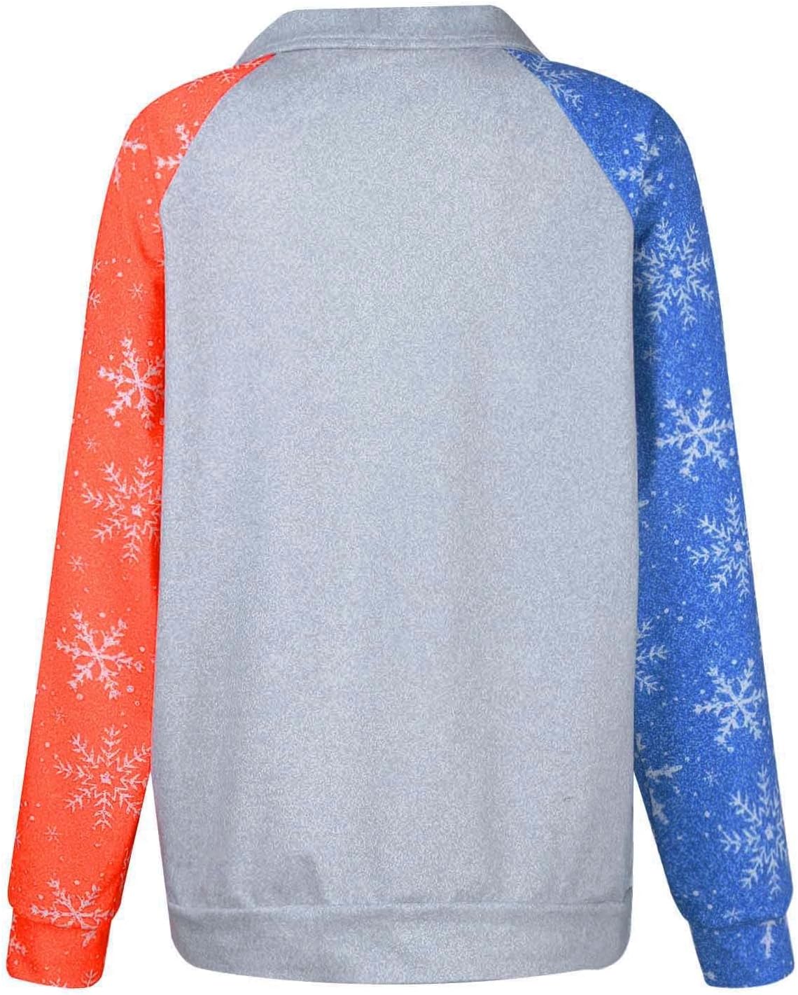 JJHAEVDY  Womens Christmas Snowflake Pattern Sweatshirts Long Sleeve Versatile Pullover Tunic Tops : Sports & Outdoors