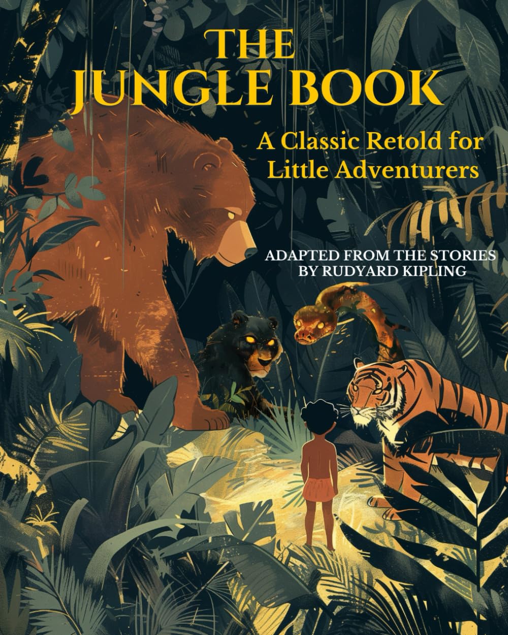 The Jungle Book: Illustrated Children’s Edition (Evergreen Pages Illustrated Classics for Children: Timeless tales retold with simple words and beautiful watercolor illustration)