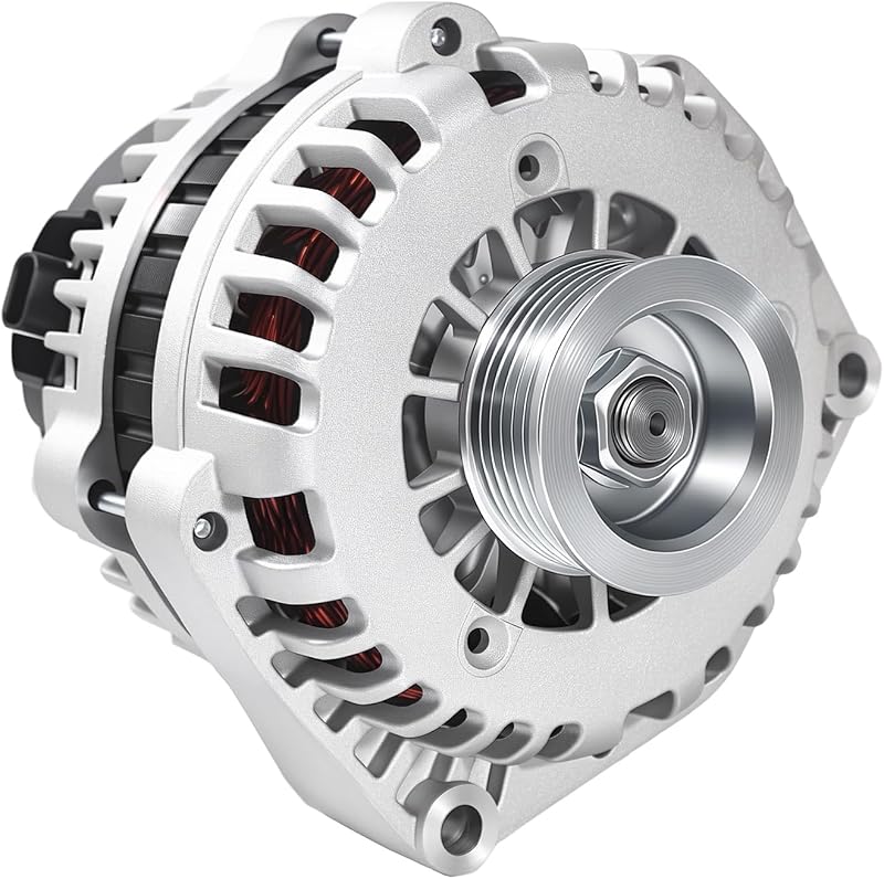 Alternador Hikzest 12 V 160 A com polia de 6 canais para Chevy Tahoe, Avalanche, Silverado, Suburban, GMC Yukon, Sierra, Cadillac Escalade e Hummer H2 – 1 unidade