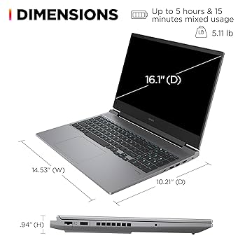 Amazon.com: HP OMEN 16 inch Laptop, FHD 144Hz Display, Intel