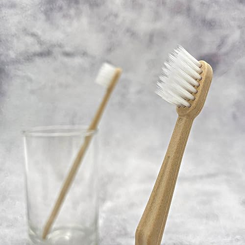 Miniatura 2 de BLUEOWLSHIELD CHANYI - Cepillos de dientes de bambú, suaves, 100% compuesto de fibra de bambú a base de plantas, duradero y sin astillas, cerdas