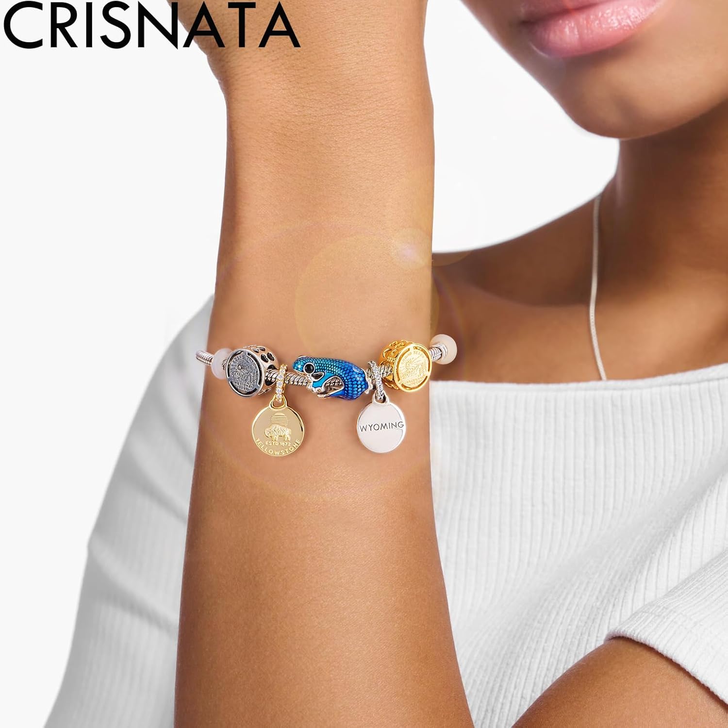 Grand Teton National Park in Wyoming Charms, Vintage 925 Sterling Silver Round Beads fits Pandora Travel Bracelet, Gifts for American Souvenir/Mothers Day/Christmas - Image 5