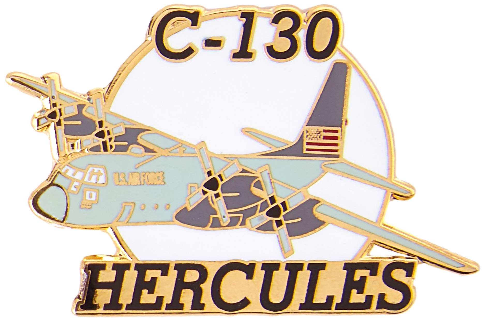 Ee Men's Navy Eagleemblems Pin-Apl,C-130 Hercules (1.5'')