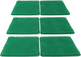Masyrt 6 almohadillas para anidar pollos, almohadillas de polietileno para anidar pollos, accesorio para poner huevos de gallina, color verde