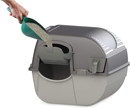 Omega PAW Easy Fill ROLL N Clean CAT Litter Box, Regular