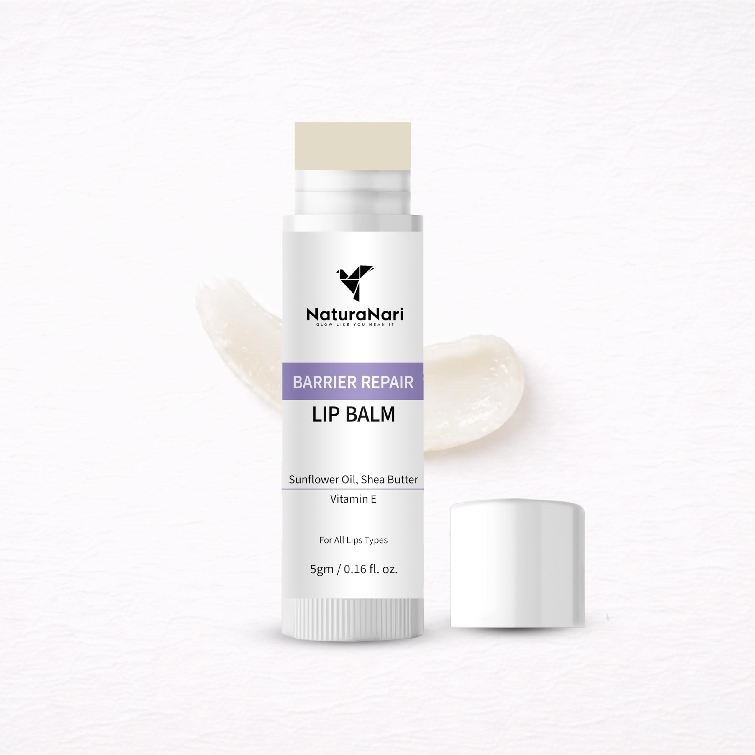 NaturaNari Barrier Repair Lip Balm | Non-Tinted | Moisturizing Lip Care with Vitamin E, Ceramide & Shea Butter | Hydration for Dry, Chapped Lips | Suitable for All Lip Types – 5g-image-40