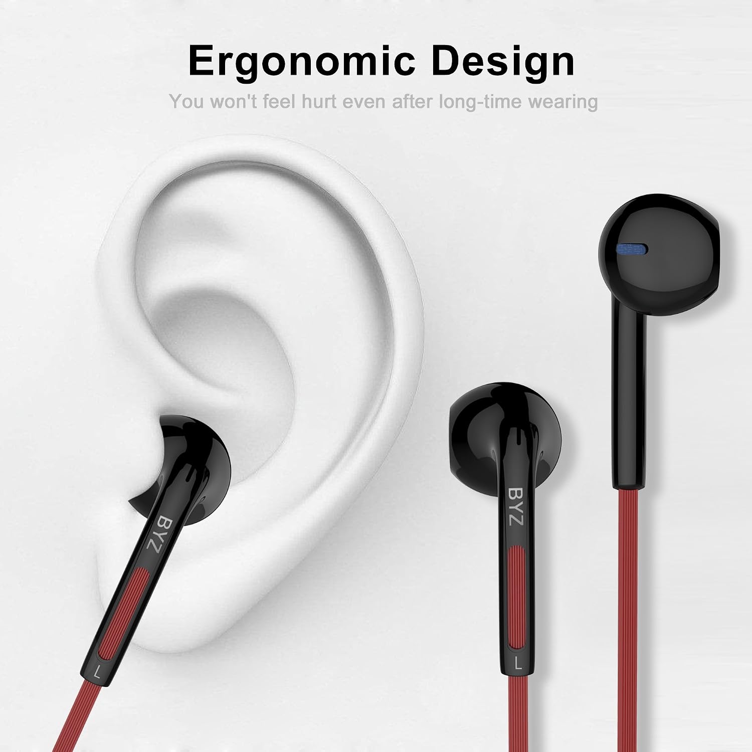 Mxditect In Ear Headphones, iPhone Earphones with microphone Stereo Earbuds Perfect for Sports
