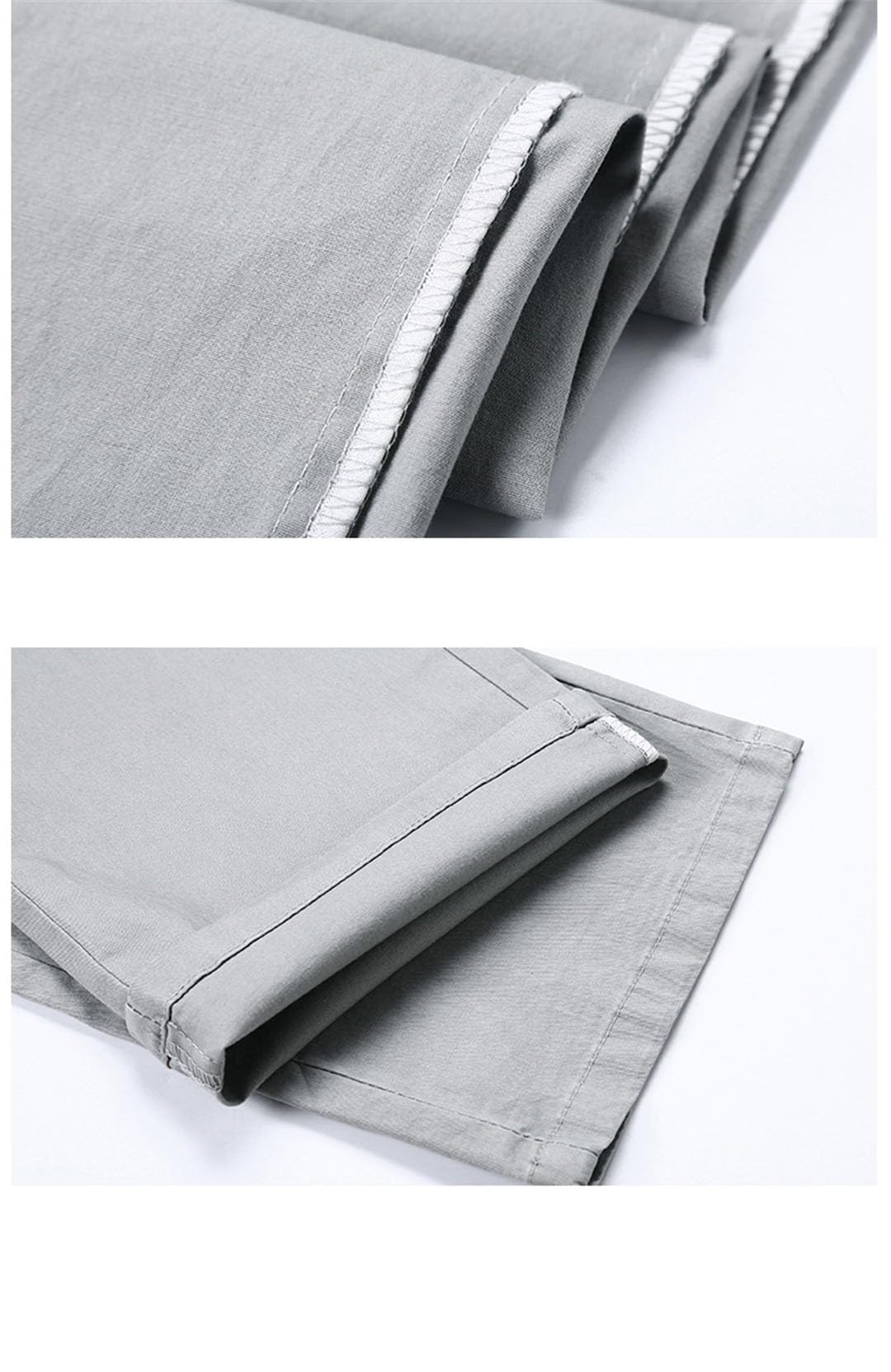 Vogrtcc Pantalones Informales Rectos Y Elásticos Finos para Hombre, Pantalones De Negocios De Talla Grande