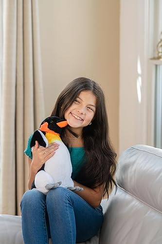 Miniatura 2 de The Petting Zoo Peluche de pingüino emperador, regalos para niños, animales marinos Wild Onez, juguete de peluche de pingüino de 12 pulgadas