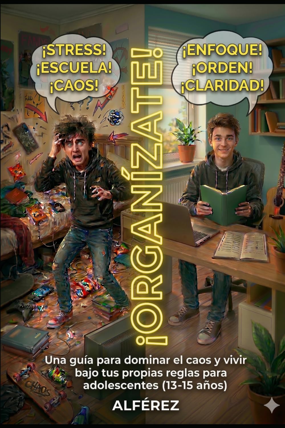 ¡ORGANÍZATE!: Una guía para dominar el caos y vivir bajo tus propias reglas para adolescentes (13–15 años)