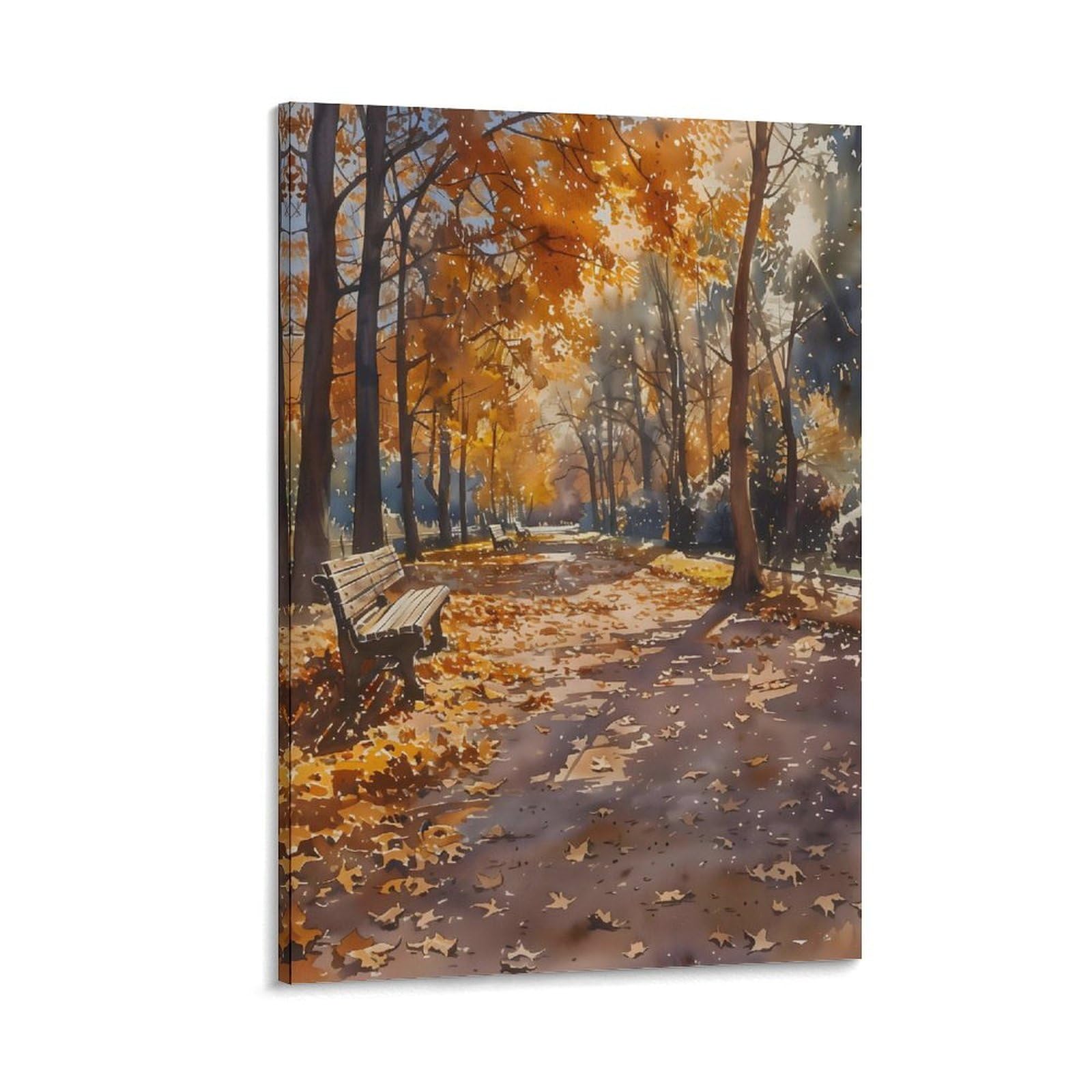 PIANK Streatham Common Watercolor Painting London Park Print South London Wall Art Travel Poster Tooting Bec Lido Art Frame 20x30inch(50x75cm)