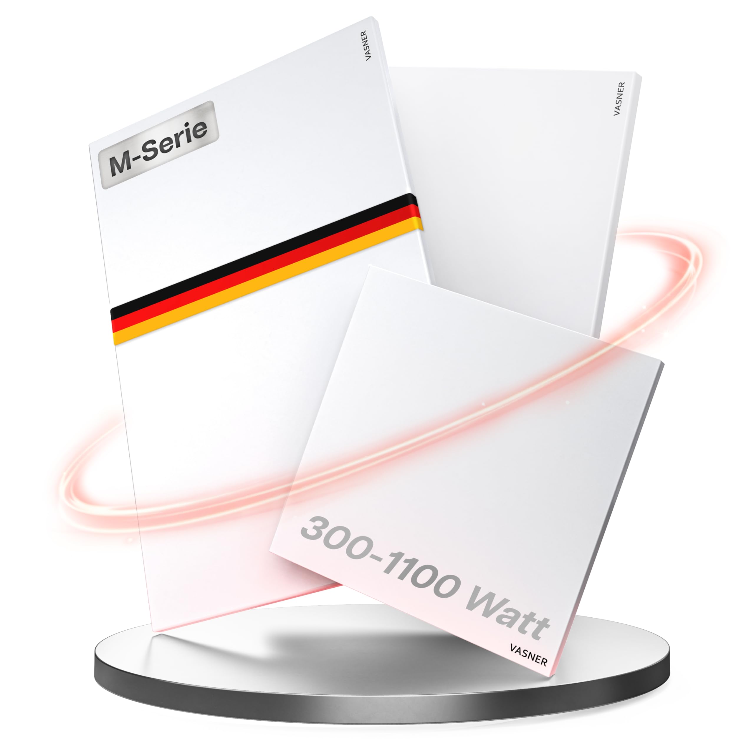 VASNER Citara M Infrarotheizung – Infrarot Elektroheizung Metall weiß Wandheizung Deckenheizung IP44 Schutz Bad Heizpaneel Innenbereich 10 J. Garantie (550 Watt)