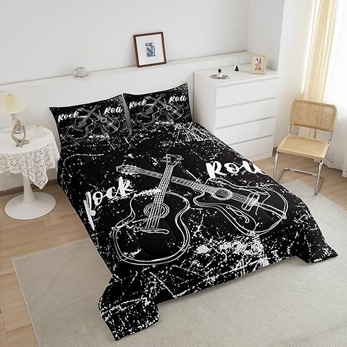 Miniatura 215 de Castle Fairy Juego de edredón con bandera estadounidense, tamaño King, ropa de cama de animales de pastor alemán para niñas y adolescentes, juego