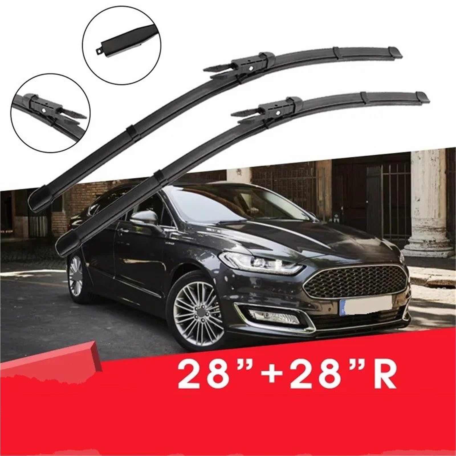 Limpiaparabrisas Frontal Para Ford Para Mondeo MK5 Hatchback 2015-2019 Escobillas Limpiaparabrisas Delanteras De Automóvil