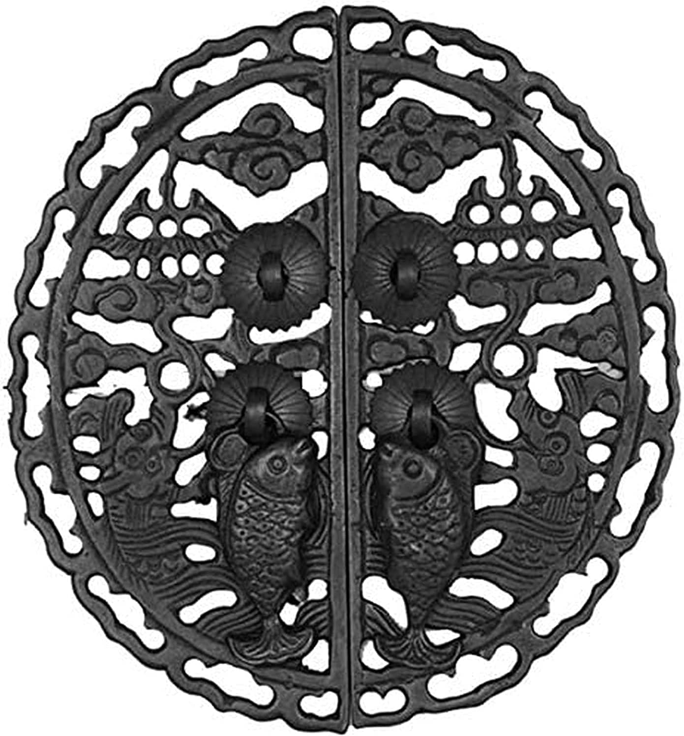 Classical Door Handle Chinese Handle Door Handle Antique Handle Door Handle Furniture Handles Door Lock Knob Cabinet face Plate Knocker 14cm Closet Door Handle (C)