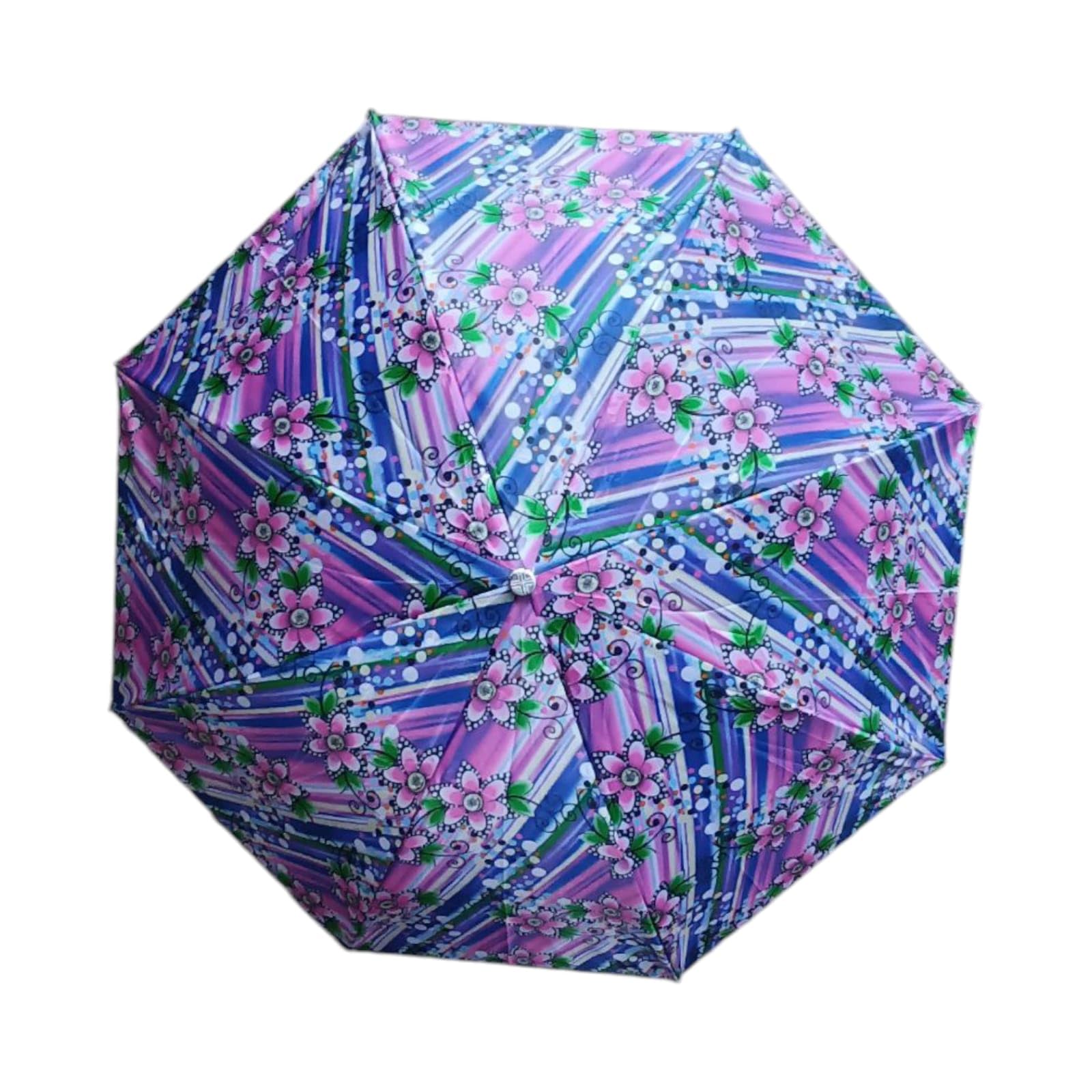 Flower Print Folding Umbrella, Stand Up Design, For Women, Men And Pets-image-23