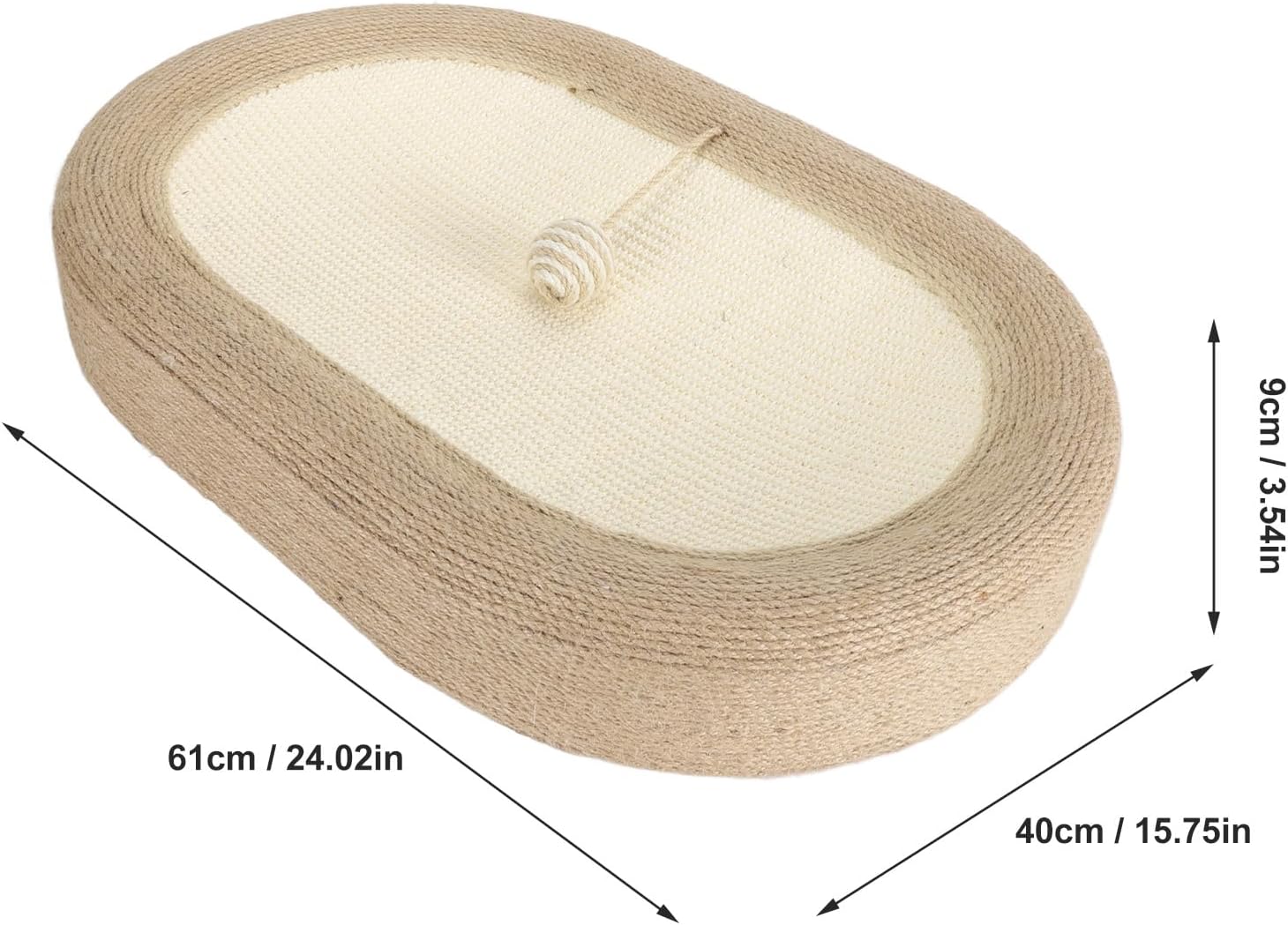 Cat Scratcher Bed, Cat Bed Scratching Board Bowl Sisal Cat Scratcher for Indoor Cats Grinding Claw Cat Scratcher for Small Cat Kitten, Furniture Protector