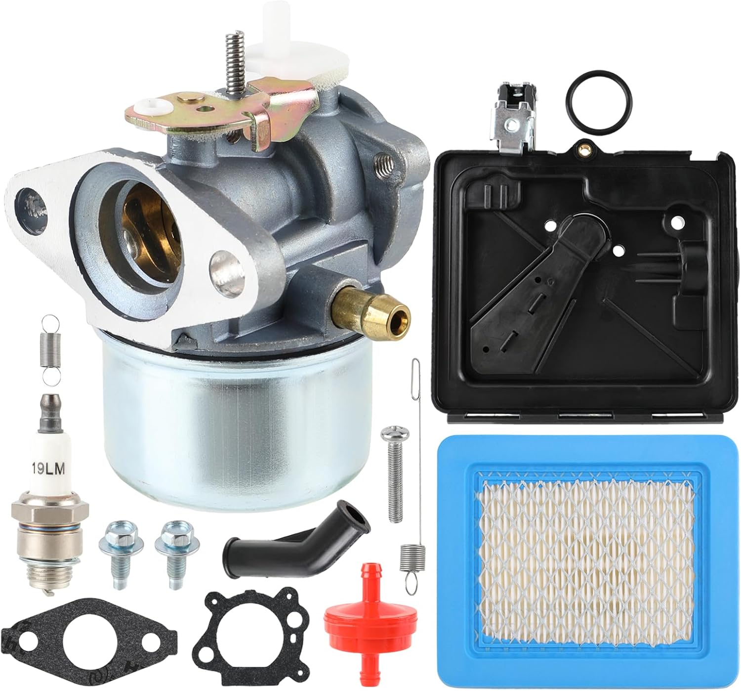 Carburetor Carb Kit Compatible with Rotary 14112 Compatible with Oregon 50-658 497586 799869 792253 499059 Lawn Mower Pressure Washer Compatible with 4-7 hp engines 12D800-123K00 series