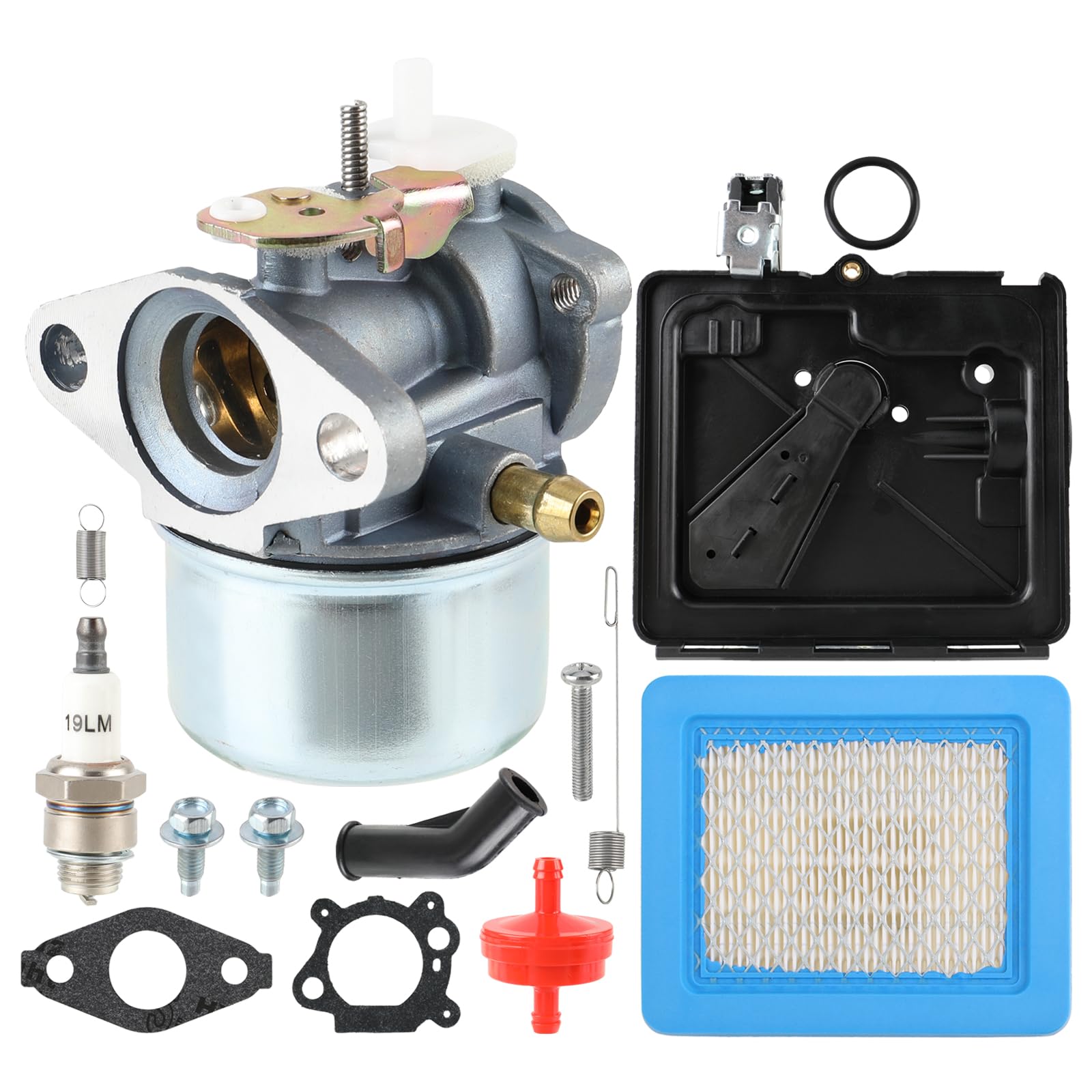 CARBBIA Carburetor Carb Kit Compatible with Rotary 14112 Compatible with Oregon 50-658 497586 799869 792253 499059 Lawn Mower Pressure Washer Compatible with 4-7 hp engines 12D800-123K00 series